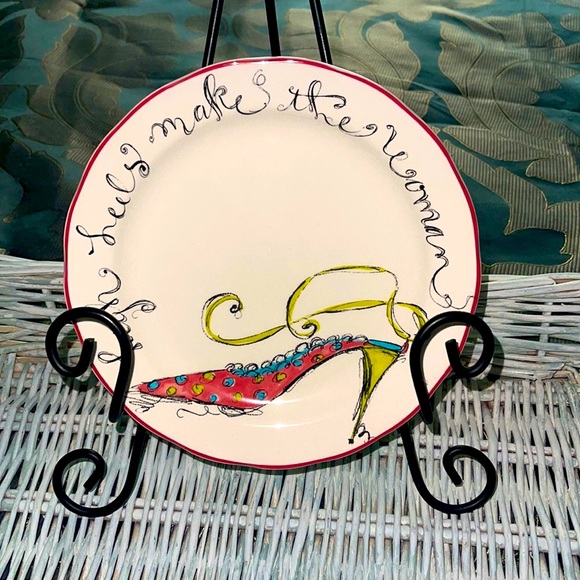 ROSANNA Boxed Set of 4 Stylish Salad Plates In Carrying case - High Heels shoes - Picture 3 of 13